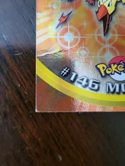 DMG! HOLO FOIL 2000 Topps Pokemon TV Animation Edition Series 3 #146 Moltres - Image 2