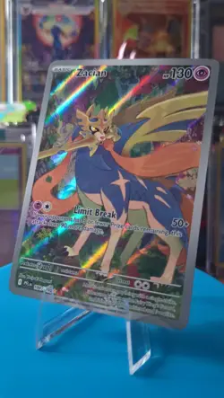 Pokemon TCG Zacian 100/094 Phantasmal Flames Illustration Rare Holo NM Condition - Image 1