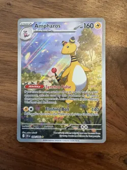 Ampharos 90/86 Illustration Rare Chaos Rising Pokemon TCG NM+ - Image 1