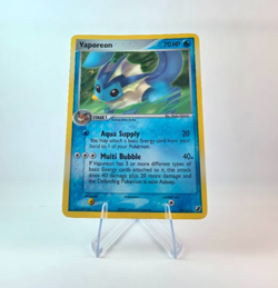 Vaporeon 19/115 Pokemon Ex Unseen Forces Holo MP Rare 2005 - Image 1