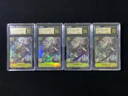 CGC Pristine 10 One Piece Card Roronoa Zoro P-042 ChinaJoy 2025 Promo Lot*4 XV74 - Image 1