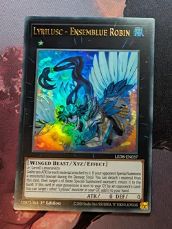 Lyrilusc - Ensemblue Robin LED8-EN037 Ultra Rare 1st ed Synchro Storm Yugioh - Image 1