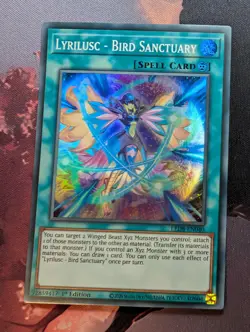 Lyrilusc - Bird Sanctuary LED8-EN040 1st Ed Super Rare Synchro Storm Yugioh - Image 1