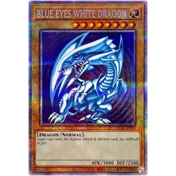 Yugioh Card - Blue-Eyes White Dragon - Prismatic Secret Rare AC02-JP000 Japanese - Image 1