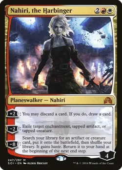 Magic The Gathering MTG NAHIRI, THE HARBINGER Shadows Over Innistrad NM - Image 1