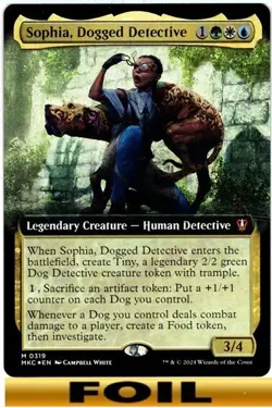 Sophia, Dogged Detective ** FOIL EXTENDED ART ** CMR: Murders at Karlov Manor - Image 1