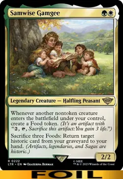 Samwise Gamgee ** FOIL ** #222 - Lord of the Rings - NM MTG - Image 1