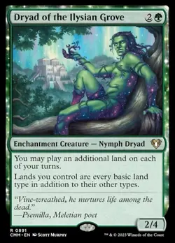 Dryad of the Ilysian Grove Light Play, English Magic the Gathering MTG Commander - Image 1