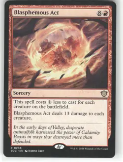 Blasphemous Act R Commander: Secrets of Strixhaven 238 NM - Image 1
