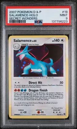 Pokemon Salamence Secret Wonders Holo Rare #18 PSA 9 Mint - Image 1