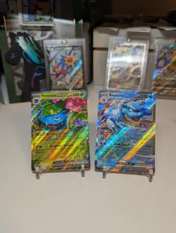 Blastoise & Venusaur ex Stellar Crown Stamped Pokemon GameStop Exclusive Promos - Image 1