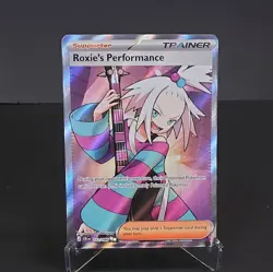 Pokemon Roxie's Performance Ultra Rare Holo Full Art Chaos Rising 112/086 - Image 1