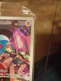Pokemon TCG Destined Rivals Team Rockets Wobbuffet Promo Card 203 NM Condition - Image 3
