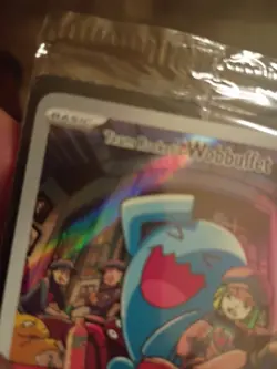 Pokemon TCG Destined Rivals Team Rockets Wobbuffet Promo Card 203 NM Condition - Image 4