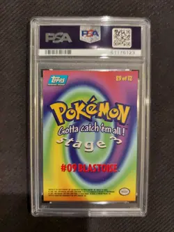 PSA 8 Blastoise Foil Topps Pokemon Movie Edition - Image 2