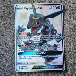Rayquaza JUMBO GX 177A/168 Alternate Art Holo Promo Pokemon NM in Top Loader - Image 1