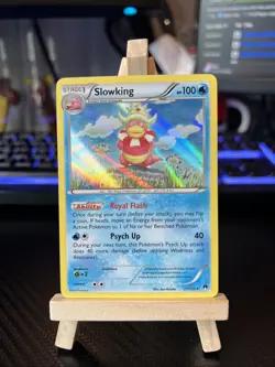 Pokemon TCG Slowking 21/122 Holo Rare BREAKpoint LP - Image 1