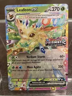 Pokemon Leafeon Ex Prismatic Evolutions Stamped Promo 006/131 - Image 1