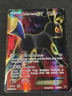 Umbreon EX ⭐ 119/124 Holo Rare Ultra Fates Collide 2016 Pokemon HP - Image 1