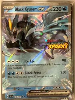 Black Kyurem ex 048/191 Surging Sparks Stamp Promo Holo Pokemon NM - Image 1