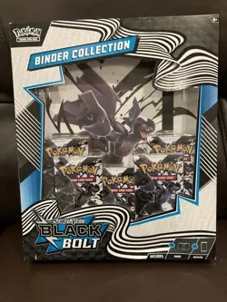 Pokemon TCG Scarlet & Violet Black Bolt Binder Collection….5 Booster Packs - Image 1