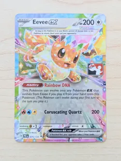 Eevee ex 075/131 NM STAMPED Prize Pack Series 7 [Play! Pokemon Prismatic PRE] - Image 1