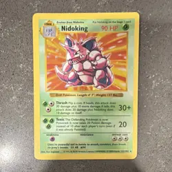 Wizards of the Coast Nidoking 11/102 Base Set Rare Unlimited 90 HP English 1999 - Image 1