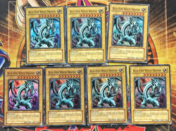 7x Blue-Eyes White Dragon SKE-001 LP/MP/HP Super Rare Mixed Editions Yu-Gi-Oh - Image 1