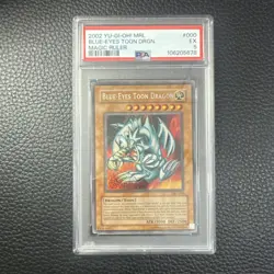 Yu-Gi-Oh! Magic Ruler Blue-Eyes Toon Dragon MRL-000 PSA 5 Unlimited Secret Rare - Image 1