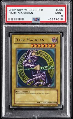 2002 YU-GI-OH! STARTER DECK: YUGI #006 DARK MAGICIAN PSA 9 - Image 1