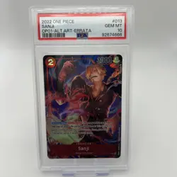 2022 One Piece Romance Dawn SANJI Alternate Art OP01-013 PSA 10 - Image 1