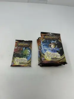 Upper Deck World of Warcraft TCG Heroes of Azeroth Booster Pack 12x Pack Sealed - Image 1