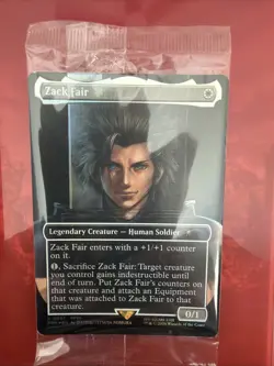 Sealed Zack Fair Magic the Gathering MTG Promo Card (FF7 Rebirth Switch 2 Bonus) - Image 1