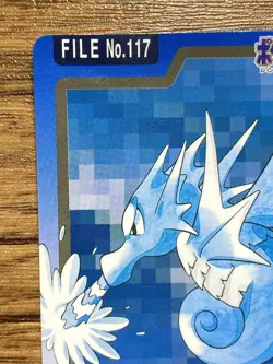 Pokemon Carddass Card Seadra File No.117 Bandai Pocket Monsters 1997 - Image 2