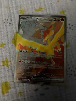 Pokemon Card Team Rocket’s Moltres EX 208/182 Destined Rivals Near Mint - Image 1