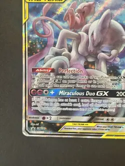 Mewtwo And Mew Gx SM191 Tag Team Promo Sun And Moon Pokemon - Image 5