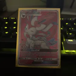 2017 Pokemon SYLVEON GX Guardians Rising FULL ART Ultra Rare HOLO Card 140/145 - Image 1
