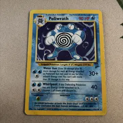Poliwrath - 15/130 - Pokemon Base Set 2 Holo Rare Card WOTC HP/DMG - Image 1