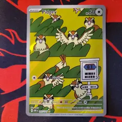 Pidgey 207/197 SV03: Obsidian Flames Illustration Rare NM - Image 1