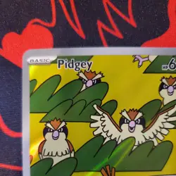 Pidgey 207/197 SV03: Obsidian Flames Illustration Rare NM - Image 3