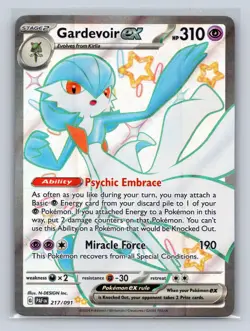 Gardevoir ex 217/091 Shiny Ultra Rare Paldean Fates Pokemon LP - Image 1