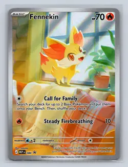 Fennekin 080 Holo Promo ME: Mega Evolution Promo Pokemon NM - Image 1
