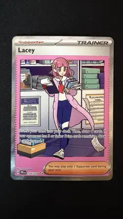 Pokemon TCG Lacey 175/131 Sv: Prismatic Evolutions SIR Holo Full Art (EN) - Image 1