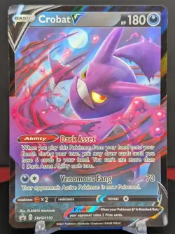 Pokemon Crobat V #SWSH110 English Black Star Promo - Image 1