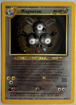 Magneton 10/64 Holo Neo Revelation Unlimited Pokemon MP - Image 1