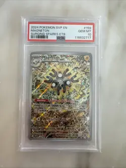 PSA 10 GEM MINT Magneton 159 Pokemon Sv: Surging Sparks ETB Promo Holo - Image 1