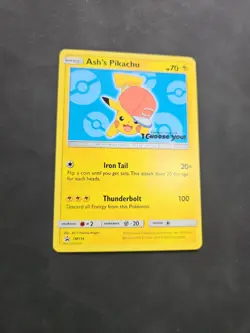 Ash's Pikachu - SM114 I Choose You Sun & Moon Promo Pokemon LP Or Better - Image 2