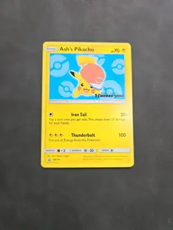 Ash's Pikachu - SM114 I Choose You Sun & Moon Promo Pokemon LP Or Better - Image 3