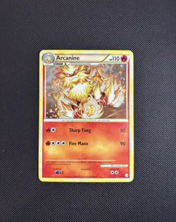 Arcanine 1/123 HeartGold & Soulsilver Holo Rare 2010 Pokemon - Image 1