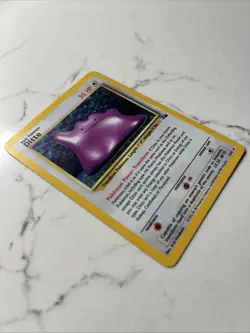 Pokemon TCG Ditto Fossil 3/62 Holo 1999-2000 Wizards Base Set Copyright Holo... - Image 2